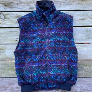 COLUMBIA vintage reversible zip up vest men’s large